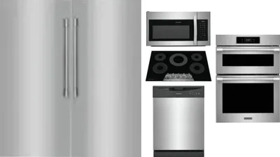 6 Piece Package Includes Refrigerator, Freezer, Cooktop, Wall Oven, Microwave And Dishwasher