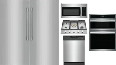 6 Piece Package Includes Refrigerator, Freezer, Cooktop, Wall Oven, Microwave And Dishwasher