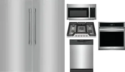 6 Piece Package Includes Refrigerator, Freezer, Cooktop, Wall Oven, Microwave And Dishwasher