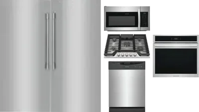 6 Piece Package Includes Refrigerator, Freezer, Cooktop, Wall Oven, Microwave And Dishwasher
