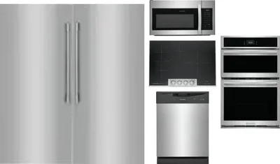 6 Piece Package Includes Refrigerator, Freezer, Cooktop, Wall Oven, Microwave And Dishwasher