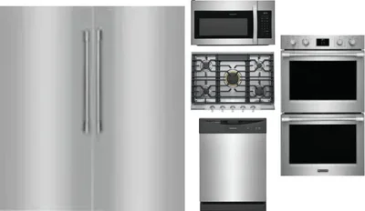 6 Piece Package Includes Refrigerator, Freezer, Cooktop, Wall Oven, Microwave And Dishwasher