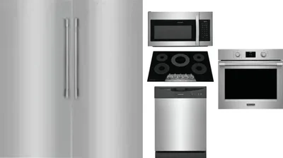 6 Piece Package Includes Refrigerator, Freezer, Cooktop, Wall Oven, Microwave And Dishwasher