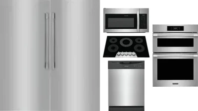 6 Piece Package Includes Refrigerator, Freezer, Cooktop, Wall Oven, Microwave And Dishwasher