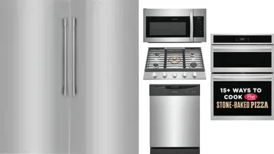 6 Piece Package Includes Refrigerator, Freezer, Cooktop, Wall Oven, Microwave And Dishwasher