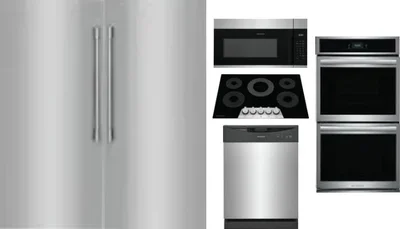 6 Piece Package Includes Refrigerator, Freezer, Cooktop, Wall Oven, Microwave And Dishwasher