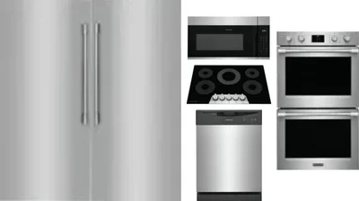 6 Piece Package Includes Refrigerator, Freezer, Cooktop, Wall Oven, Microwave And Dishwasher