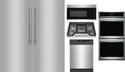 6 Piece Package Includes Refrigerator, Freezer, Cooktop, Wall Oven, Microwave And Dishwasher