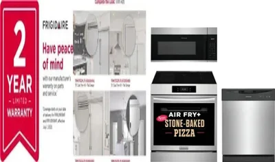 5 Piece Package Includes Refrigerator, Freezer, Range, Microwave And Dishwasher