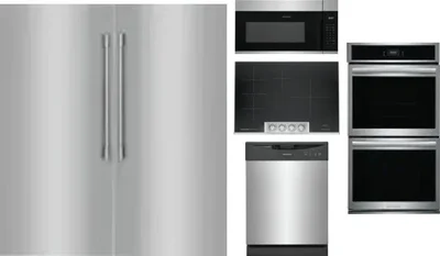 6 Piece Package Includes Refrigerator, Freezer, Cooktop, Wall Oven, Microwave And Dishwasher