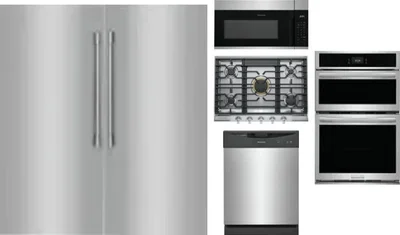 6 Piece Package Includes Refrigerator, Freezer, Cooktop, Wall Oven, Microwave And Dishwasher