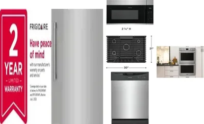 6 Piece Package Includes Refrigerator, Freezer, Cooktop, Wall Oven, Microwave And Dishwasher