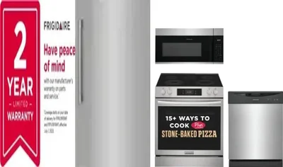 5 Piece Package Includes Refrigerator, Freezer, Range, Microwave And Dishwasher
