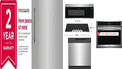 6 Piece Package Includes Refrigerator, Freezer, Cooktop, Wall Oven, Microwave And Dishwasher