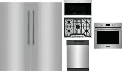 6 Piece Package Includes Refrigerator, Freezer, Cooktop, Wall Oven, Microwave And Dishwasher