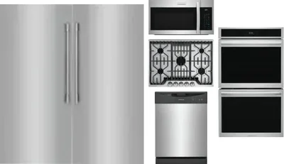 6 Piece Package Includes Refrigerator, Freezer, Cooktop, Wall Oven, Microwave And Dishwasher