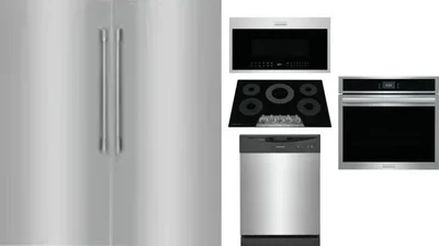6 Piece Package Includes Refrigerator, Freezer, Cooktop, Wall Oven, Microwave And Dishwasher