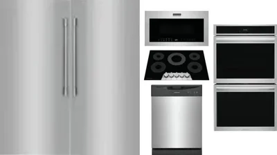 6 Piece Package Includes Refrigerator, Freezer, Cooktop, Wall Oven, Microwave And Dishwasher