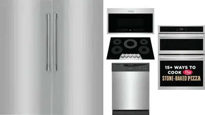 6 Piece Package Includes Refrigerator, Freezer, Cooktop, Wall Oven, Microwave And Dishwasher
