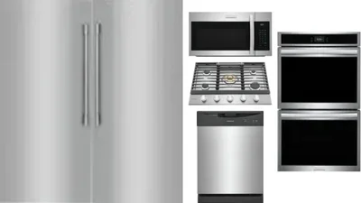 6 Piece Package Includes Refrigerator, Freezer, Cooktop, Wall Oven, Microwave And Dishwasher