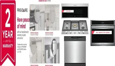 6 Piece Package Includes Refrigerator, Freezer, Cooktop, Wall Oven, Microwave And Dishwasher