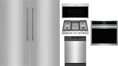 6 Piece Package Includes Refrigerator, Freezer, Cooktop, Wall Oven, Microwave And Dishwasher