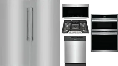 6 Piece Package Includes Refrigerator, Freezer, Cooktop, Wall Oven, Microwave And Dishwasher