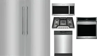 6 Piece Package Includes Refrigerator, Freezer, Cooktop, Wall Oven, Microwave And Dishwasher