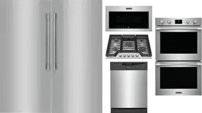 6 Piece Package Includes Refrigerator, Freezer, Cooktop, Wall Oven, Microwave And Dishwasher