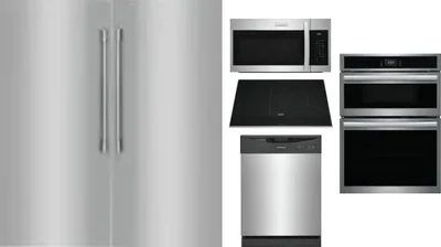 6 Piece Package Includes Refrigerator, Freezer, Cooktop, Wall Oven, Microwave And Dishwasher