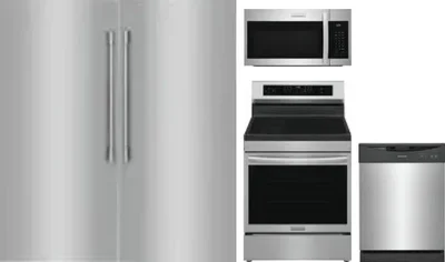5 Piece Package Includes Refrigerator, Freezer, Range, Microwave And Dishwasher