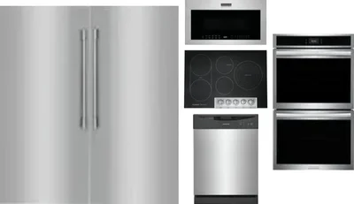 6 Piece Package Includes Refrigerator, Freezer, Cooktop, Wall Oven, Microwave And Dishwasher