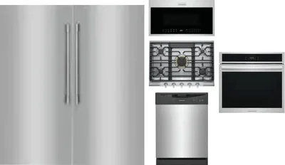 6 Piece Package Includes Refrigerator, Freezer, Cooktop, Wall Oven, Microwave And Dishwasher