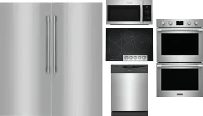 6 Piece Package Includes Refrigerator, Freezer, Cooktop, Wall Oven, Microwave And Dishwasher