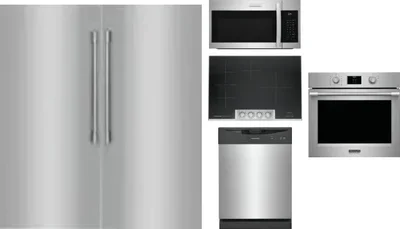 6 Piece Package Includes Refrigerator, Freezer, Cooktop, Wall Oven, Microwave And Dishwasher