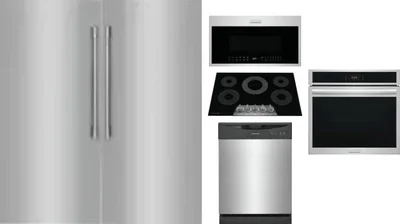 6 Piece Package Includes Refrigerator, Freezer, Cooktop, Wall Oven, Microwave And Dishwasher