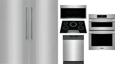 6 Piece Package Includes Refrigerator, Freezer, Cooktop, Wall Oven, Microwave And Dishwasher