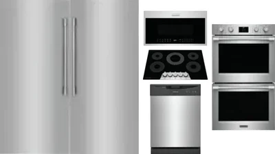 6 Piece Package Includes Refrigerator, Freezer, Cooktop, Wall Oven, Microwave And Dishwasher