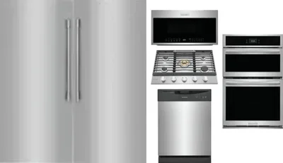 6 Piece Package Includes Refrigerator, Freezer, Cooktop, Wall Oven, Microwave And Dishwasher