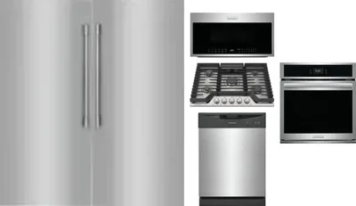 6 Piece Package Includes Refrigerator, Freezer, Cooktop, Wall Oven, Microwave And Dishwasher