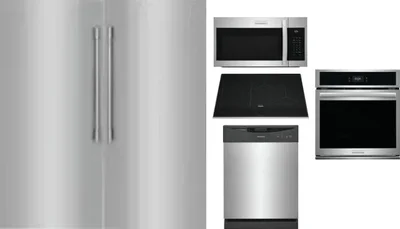 6 Piece Package Includes Refrigerator, Freezer, Cooktop, Wall Oven, Microwave And Dishwasher