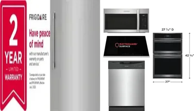 6 Piece Package Includes Refrigerator, Freezer, Cooktop, Wall Oven, Microwave And Dishwasher