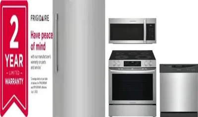 5 Piece Package Includes Refrigerator, Freezer, Range, Microwave And Dishwasher