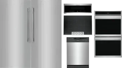6 Piece Package Includes Refrigerator, Freezer, Cooktop, Wall Oven, Microwave And Dishwasher