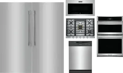 6 Piece Package Includes Refrigerator, Freezer, Cooktop, Wall Oven, Microwave And Dishwasher