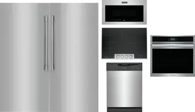 6 Piece Package Includes Refrigerator, Freezer, Cooktop, Wall Oven, Microwave And Dishwasher