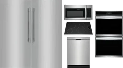 6 Piece Package Includes Refrigerator, Freezer, Cooktop, Wall Oven, Microwave And Dishwasher