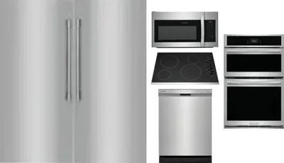 6 Piece Package Includes Refrigerator, Freezer, Cooktop, Wall Oven, Microwave And Dishwasher