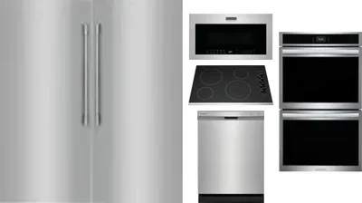6 Piece Package Includes Refrigerator, Freezer, Cooktop, Wall Oven, Microwave And Dishwasher
