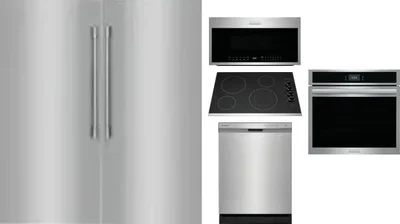 6 Piece Package Includes Refrigerator, Freezer, Cooktop, Wall Oven, Microwave And Dishwasher